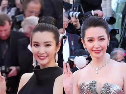 十年对比!李冰冰戛纳气场依旧 #李冰冰#红毯#时尚#穿搭