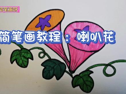 村头朵朵喇叭花生长过程喜庆,又叫牵牛花#儿童简笔画 #简笔画 #儿童画 #育儿简笔画 #简笔画教程 #创意简笔画 #幼儿简笔画 @抖音小助手@DOU+小助手@上热门