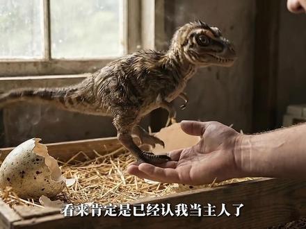 我养了一只霸王龙当做宠物!#剧情演绎 #亲子互动 #霸王龙 #宠物 #恐龙