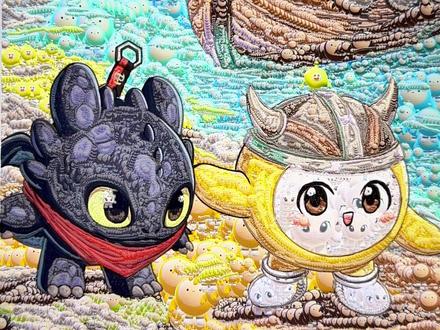 一万个蛋仔拼出驯龙高手?? 一共用了多少颗蛋?#蛋仔派对 #驯龙高手 #创意美术 #蛋仔揪出哈基咪 #用手工打开蛋仔龙族世界