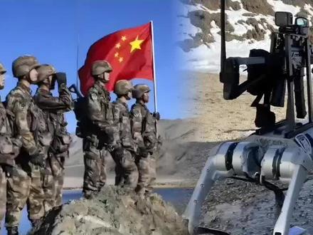中印边境线上机器人巡逻,
对边境安全有何重大意义?#震撼