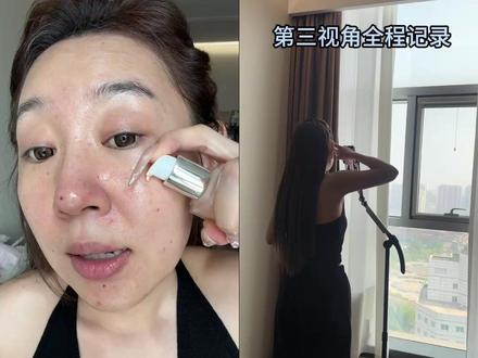 持妆粉底液双机位测评!真的不能再真了!!#粉底液#油皮#持妆#遮瑕