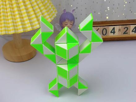 用2根24段魔尺变一只猴子,来个孙悟空闹天空,有趣好玩,两两组合,解锁更多的玩法,跟我一起来解锁魔尺100种折法 #24段魔尺 #魔尺教程 #百变魔尺 #锻炼宝贝的专注力