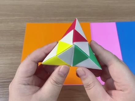 立体三角形折纸 一压就扁 一按就鼓起来 好玩又简单的折纸教程