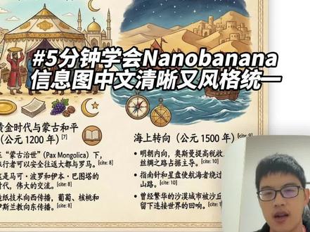 5分钟学会Nanobanana信息图中文清晰和风格统一 #ai #人工智能 #nanobanana #gemini #效率神器
