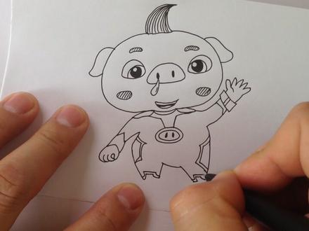 宝宝学画画.猪猪侠 #儿童简笔画 #简笔画教程 #简笔画 #手绘 #可爱 #创意简笔画 #每日一画 #可爱简笔画 #儿童画 #绘画