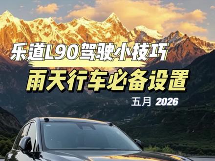 乐道L90雨天用车小技巧,安全行车最重要#真实生活分享计划 #乐道汽车 #蔚来 #乐道L90 #蔚来乐道L80