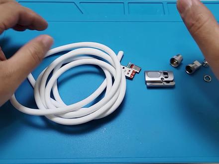 手工制作小米120w极客快充硅胶数据线,超详细教程! #极客数据线 #快充数据线 #硅胶数据线 #手工制作