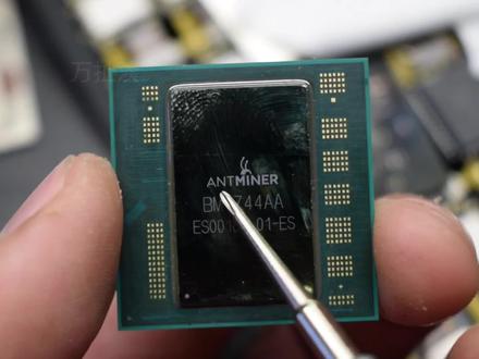 比特大陆BM1744 蚂蚁矿机 芯片拆解