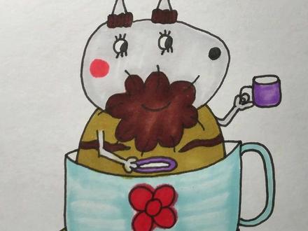 小猪佩奇简笔画 #简笔画 #启蒙早教 #儿童动画 #内容启发搜索 #画画