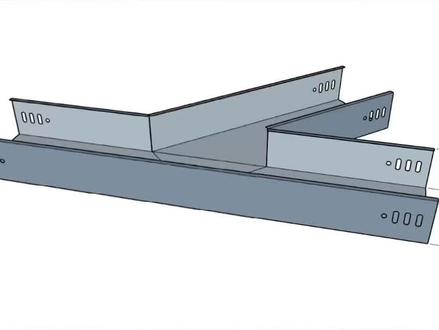 桥架斜三通你可以不用,但是你必须得学会,万一哪天你用得上呢,如果不懂记得私信我#电工知识 #桥架技术 #桥架弯头制作