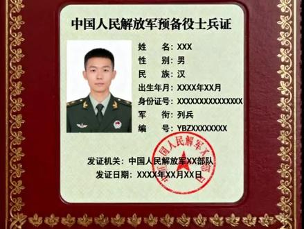 全军统一制发《预备役人员证》#热点新闻事件 #预备役