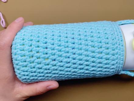 分分钟搞定的超简单钩针水杯套 #钩针教程 #手工diy #钩针编织 #手工制作 #毛线编织 #手工diy #毛线编织 #钩针编织教程 #手工 #钩织教程