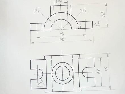 习题册P53–组合体尺寸标注