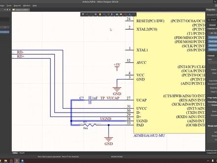 AD视频教程08_原理图绘制(三)-单片机的电源和时钟电路