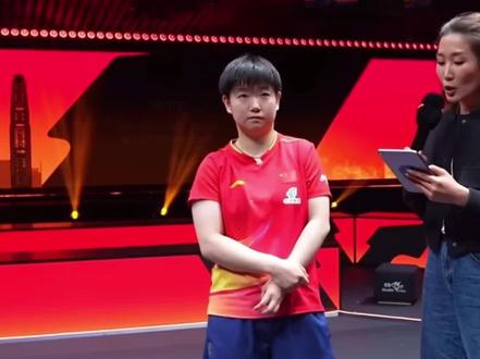 首场单打内采 #孙颖莎 #wtt香港总决赛