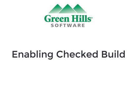Green Hills-如何启用脚本检查#greenhills #multi #编译器 #微控制器