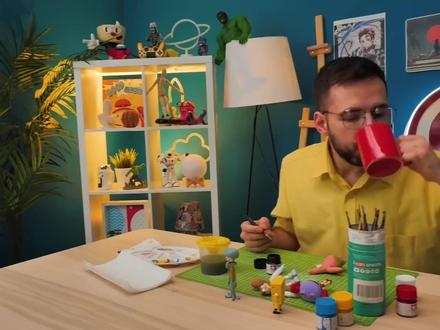 制作海绵宝宝和派大星的海底模型