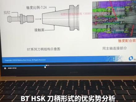 #学习vlog打卡 刀柄形式不一样给加工带来不一样的工艺!#制造业 #编程