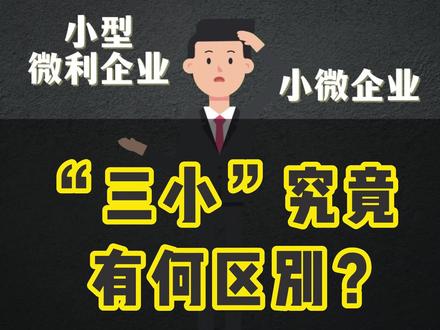 #中小微企业 #小型微利企业 #小微企业#小规模纳税人,
小微企业,小型微利企业,小规模三者之间到底有什么区别?