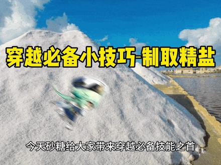 穿越必备技巧⁻精盐的制取!#原神 #原神的日常 #化学 #长脑子