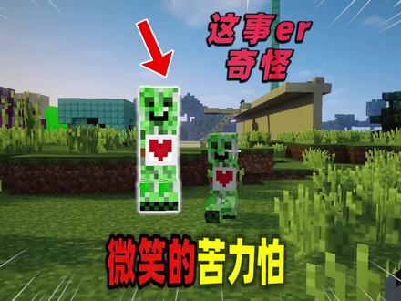 玩家在游戏里遇见微笑的苦力怕! #我的世界 #单机游戏 #生存 #我的世界都市传说 #mc