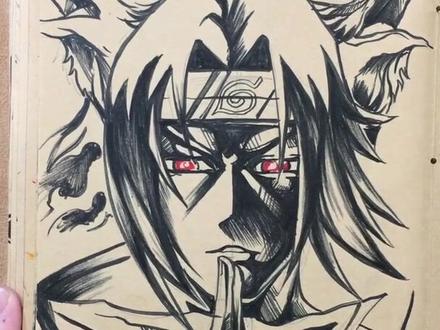 感谢抖音平台,暗黑版佐助或鼬
#手绘本 #手绘 #火影忍者 #佐助 #鼬