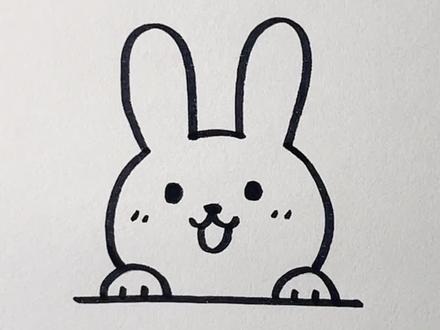 教你画可爱的小兔子🐰#一起学简笔画 #简笔画 #画个简笔画 #画画教程 #简笔画教程