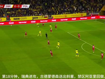 约克雷斯准绝杀!瑞典3:2波兰!瑞典进军美加墨世界杯!