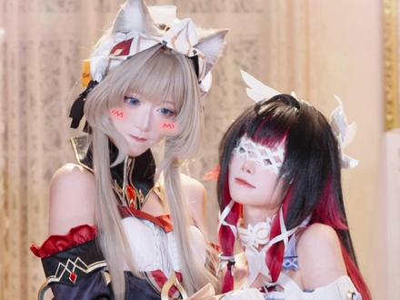 和姐妹暧昧点怎么了 #原神 #少女哥伦比娅 #木偶桑多涅 #cos