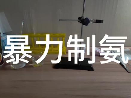 暴力制氨#化学实验 #氨气 #化学 #作死