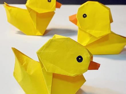 一起折鸭鸭吧~#手工折纸 #亲子手工 #手工diy #简单易学的折纸教程