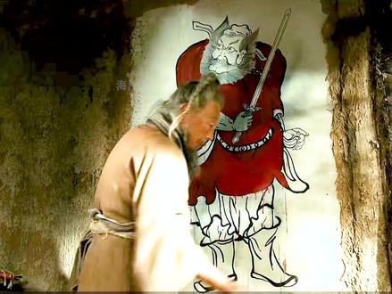 #画圣 吴道子隐居民间,只是为屠夫画了一幅钟馗画像,竟被人认出