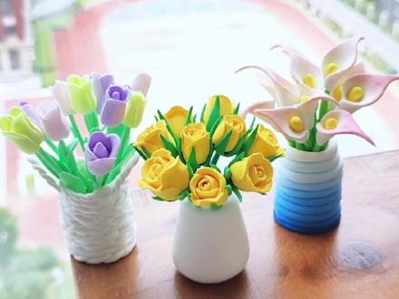 永不凋谢的玫瑰🌹粘土手工教程DIY花束#我的手工日常 #超轻粘土手工 #粘土花卉 #粘土手工 #粘土教程