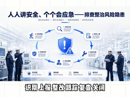 十张安全月主题海报来了!排查整治风险隐患! 2026年安全生产月主题:
人人讲安全、个个会应急——排查整治风险隐患。
分享10张简约高端安全月海报,希望每一次提醒,都能变成一次行动。
#安全生产月 #2026安全月 #人人讲安全个个会应急 #隐患排查 #海报