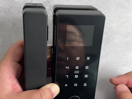 得力al100玻璃门指纹锁-管理员认证进入菜单 #指纹锁