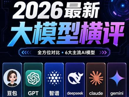2026 AI大模型终极横评 2026年的今天,大模型已经深度融入了我们的日常。GPT-5.5、GLM-5、Gemini 3.1 Pro、Gemini 3.5 Flash、DeepSeek V4 Pro、豆包,还有代码党最爱的 Claude Opus 4.7…… 面对眼花缭乱的选择,到底哪一款才是最适合你的AI助手?
本期视频不看冰冷的跑分,只谈真实体验。我们从【日常生活】、【深度学习与工作】以及【心理疏导与情感陪伴】三个核心场景,全方位盘点这些主流AI的实际表现,帮你快速找到你的“天命助手”!
📌 视频传送门(时间戳)
00:00 片头:2026年的AI格局与大模型盘点
00:25 第一局:日常生活场景(极速响应 vs 本地管家 vs 细腻助理)
01:15 第二局:学习与工作(学术研究 vs 硬核推理 vs 程序员写代码)
02:20 第三局:心理疏导与情感陪伴(情绪倾听 vs 专业疏导 vs 超长记忆树洞)
03:05 总结:各场景大模型选型终极指南
💡 核心测评结论剧透:
🚀 极致响应: Gemini 3.5 Flash —— 音视频流秒级反馈,拒绝等待。
🏡 本地生活: 豆包 —— 懂生活、语音自然,全天候温和陪伴。
📂 超长记忆 & 精细规划: Gemini 3.1 Pro —— 读得懂几十万字情绪随笔,理得清你琐碎的出行日程。
📖 学术与文献分析: GLM-5 —— 中文学术天花板,长文本MoE实力派。
📐 硬核数理推理: DeepSeek V4 Pro —— 性价比极高,极客思维首选。
💻 硬核编程写代码: GPT-5.5 & Claude Opus 4.7 —— 程序员雷打不动的黄金组合。
🎓 全能顶配博导: GPT-5.5 —— 原生多模态,用常识讲透跨学科难题。
💬 你在 2026 年最常用的是哪一款 AI 助手?它帮你解决了什么痛点? 欢迎在评论区分享你的使用感受!觉得本期评测有用的话,别忘了【点赞、投币、收藏】一键三连支持一下,我们下期见!
#AI #大模型 #GPT #Gemini #豆包