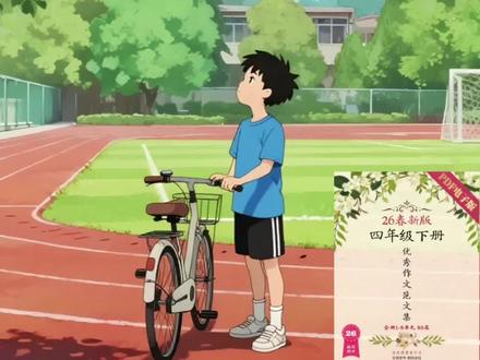 四下第六单元习作《我学会了骑车》,有各年级同步范文和导学单#小学作文 #作文素材 #四年级语文