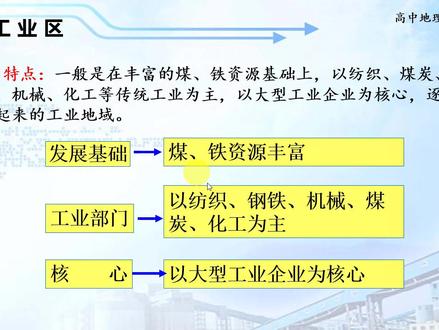 高中地理知识点微课105:《传统工业区》,你学废了吗? #抖音小助手 #地理 @DOU+小助手