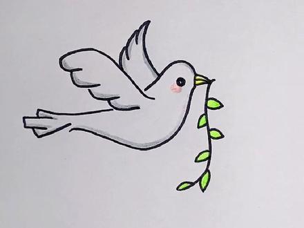 不要让硝烟,追逐孩子的梦境,让飞翔的和平,传播世界各地~#一起学画画 #世界和平 #和平鸽 #每日一画 #简笔画 #简笔画教程#和平 #画画 @抖音小助手#我要上热门