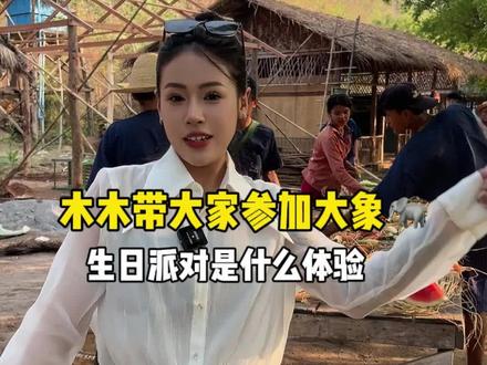 缅甸居然可以养大象,带你体验大象的生日宴#缅甸 #大象