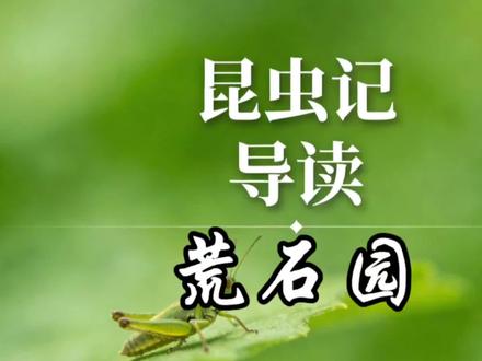 八下语文必读书目《昆虫记》:荒石园1