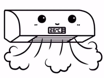 可爱的空调怎么画呢#绘画教程 #儿童绘画#简笔画教程 #一起学画画 #好物推荐@DOU+小助手