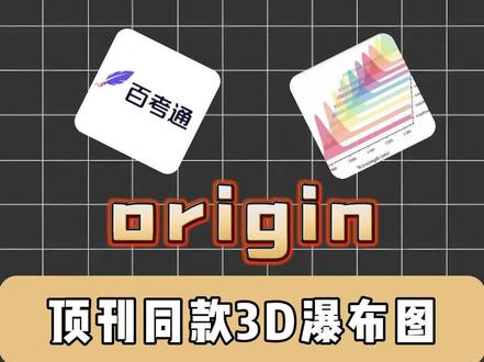 今天高斯教你们用origin画顶刊同款3D瀑布图#origin#百考通ai#论文插图#origin绘图#研究生