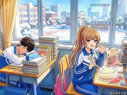 上课偷偷做蜜桃爆珠雪糕 #ai创作浪潮计划 #二次元 #动漫 #美食 #上热门