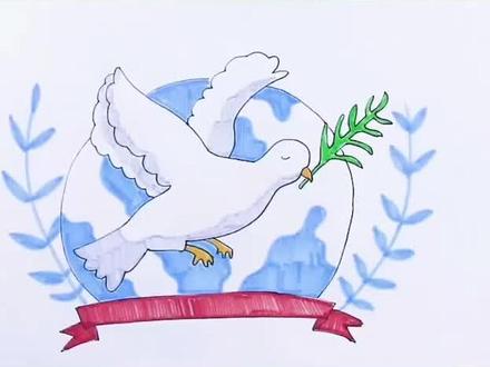 和平鸽怎么画#简笔画 #画画 #和平鸽