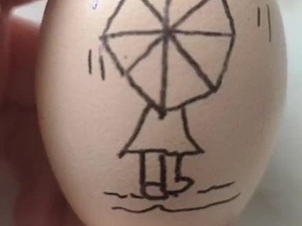 伞🌂下小女孩!#简笔画教大家画简笔画