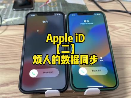 共用同一个apple id两个苹果手机接到同一个来电,通讯录照片混在一起,自动下载软件!#iphone使用技巧