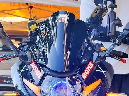 豪爵铃木GSX250改KT大灯总成 LED透镜天使眼#机车 #摩托车改装大灯 #gsx250r