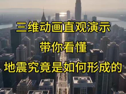 三维动画直观演示,带你看懂地震究竟是如何形成的
地震为什么不断发生?根源藏在我们脚下的地壳之中。
沉浸式三维演示,清晰还原板块运动、岩层蓄力、断裂释放能量的完整过程。
#科普知识 #地震原理 #地球知识 #地质科普